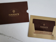 値下げ!!HAIGH'S chocolateギフトカード