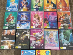 キッズ　DVDs 各$3　ディズニーなど