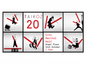 10月のシドニーイベント／オーストラリア発の和楽器アンサンブル集団「Taikoz」20周年記念コンサート